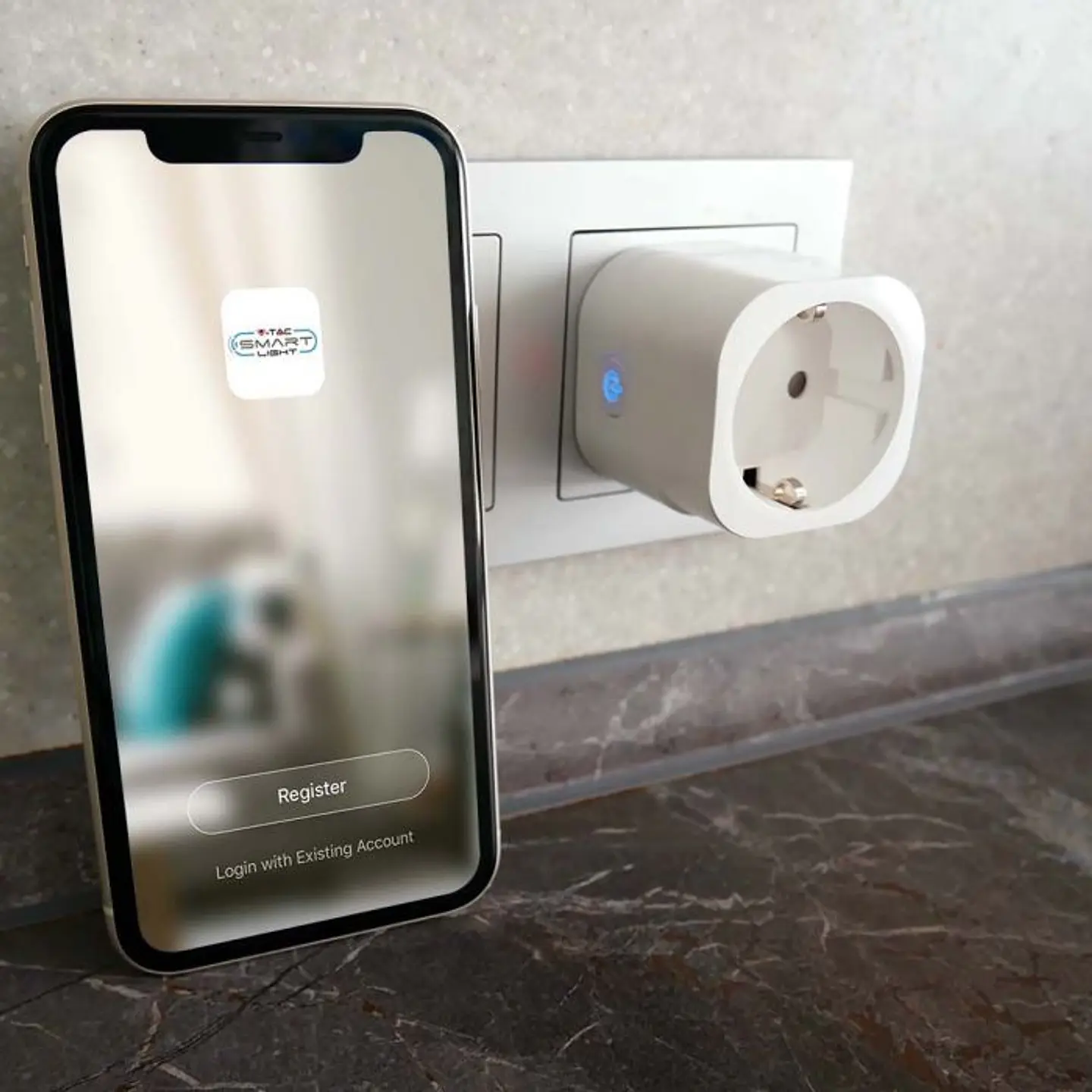 Enchufe con enchufe WIFI UE, funciona con Amazon Alexa y Google Home V-TAC 6