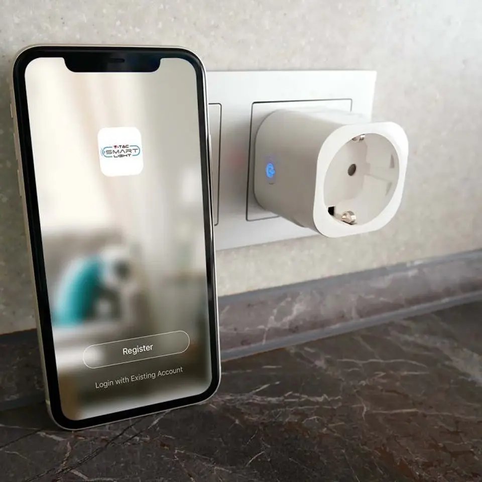 Enchufe con enchufe WIFI UE, funciona con Amazon Alexa y Google Home V-TAC 6