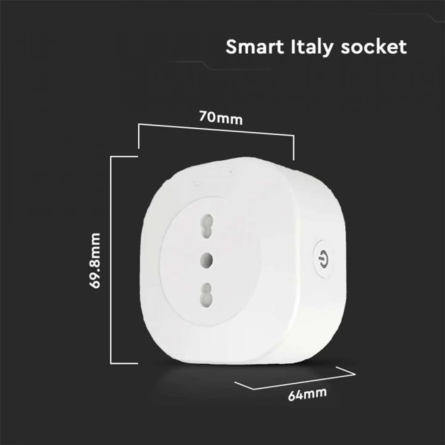 EU Plug Socket with WIFI, works with Amazon Alexa & Google Home V-TAC 2