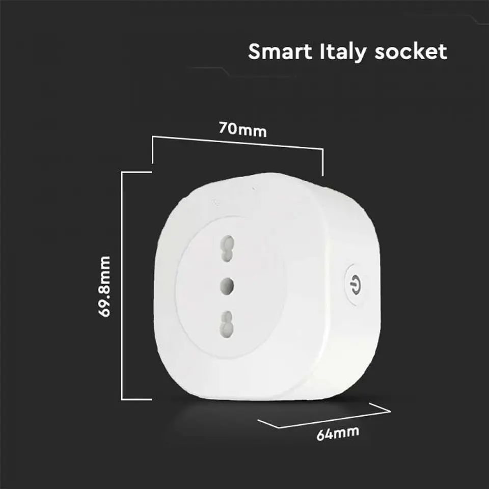 EU Plug Socket with WIFI, works with Amazon Alexa & Google Home V-TAC 2