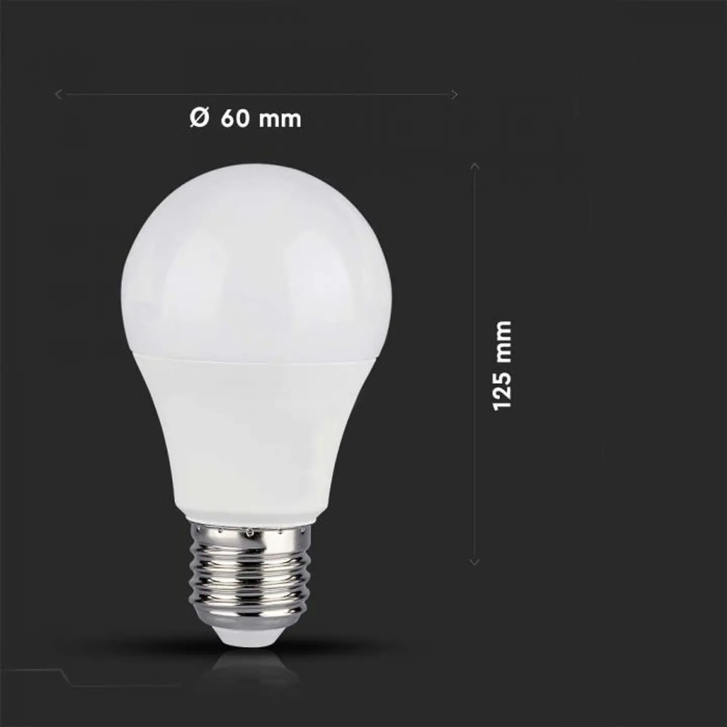 Lâmpada Smart 11W A60 E27 compatível c/ Alexa e Google home RGB+WW+CW V-TAC 2