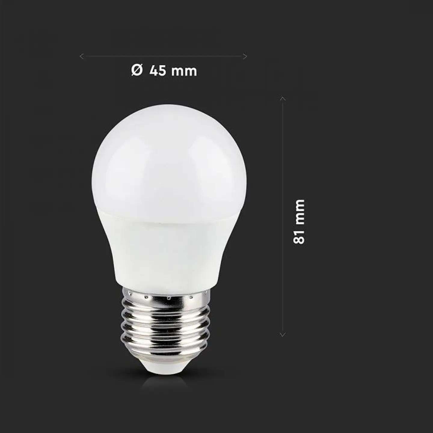 Bombilla Smart 5W G45 E27 compatible con Alexa y Google home RGB+WW+CW V-TAC 2
