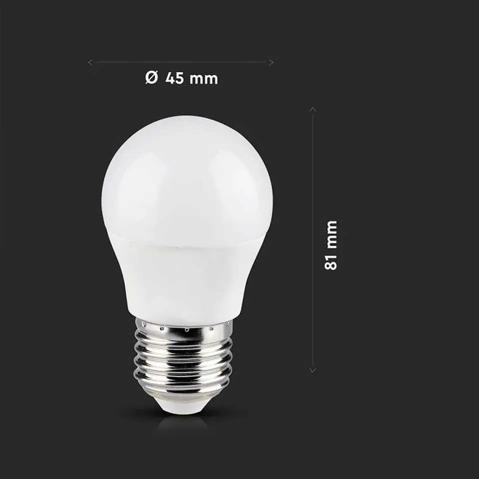 Bombilla Smart 5W G45 E27 compatible con Alexa y Google home RGB+WW+CW V-TAC 2