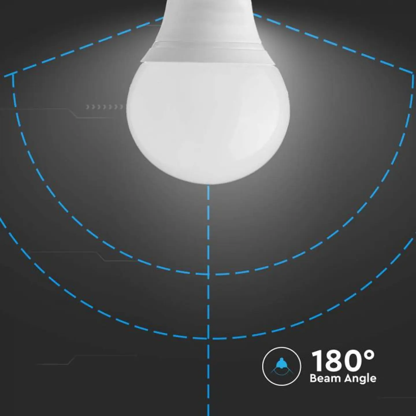 Smart Bulb 4.8W P45 E14 compatible with Alexa and Google home RGB+WW+CW V-TAC 4