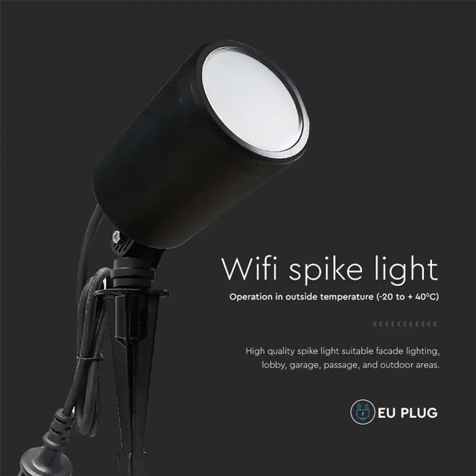 Projetor estaca Smart 7W compatível c/Alexa e Google home 3IN1+RGB V-TAC 4