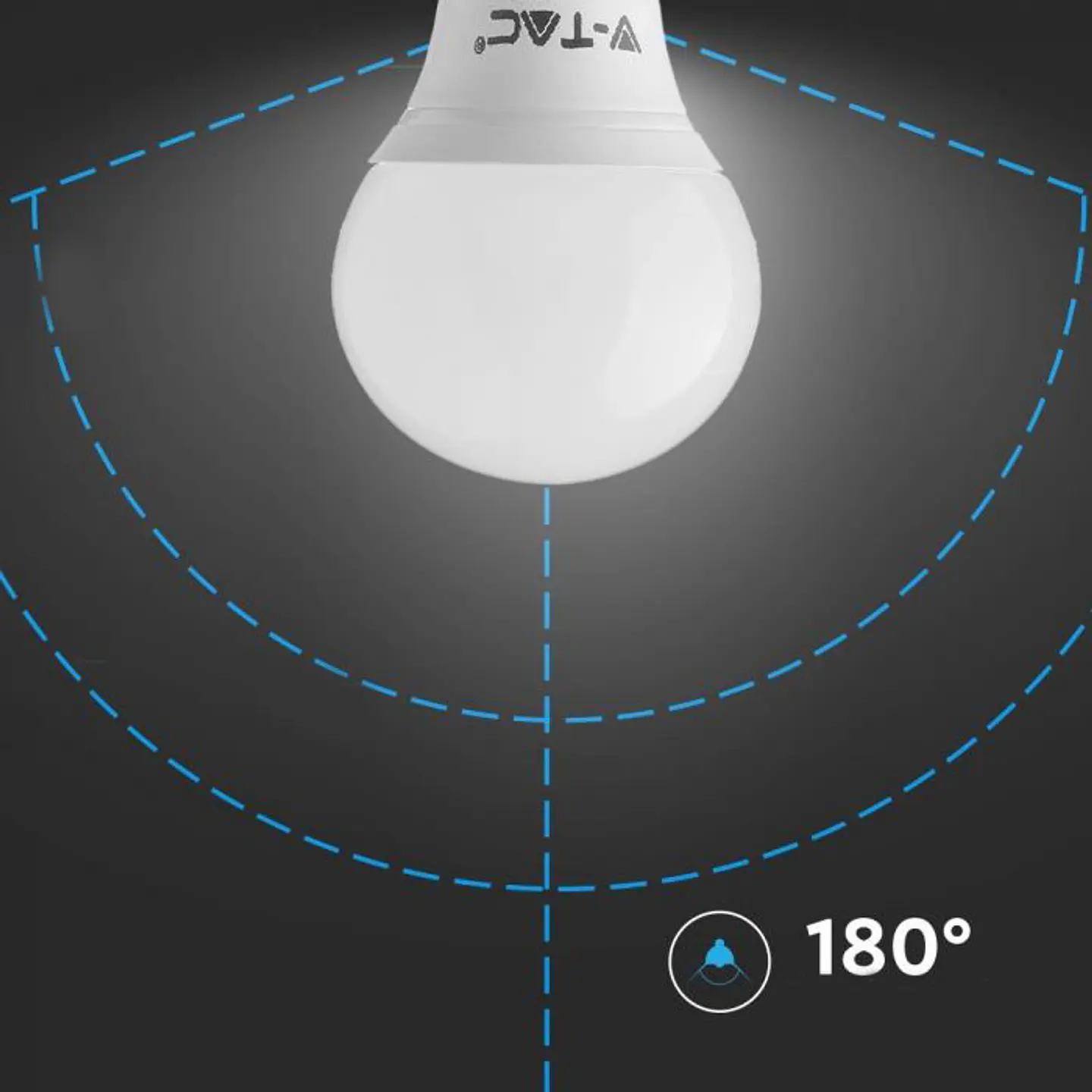 Lâmpada LED Plastic 4.5W 4500K E14 P45 V-TAC 4