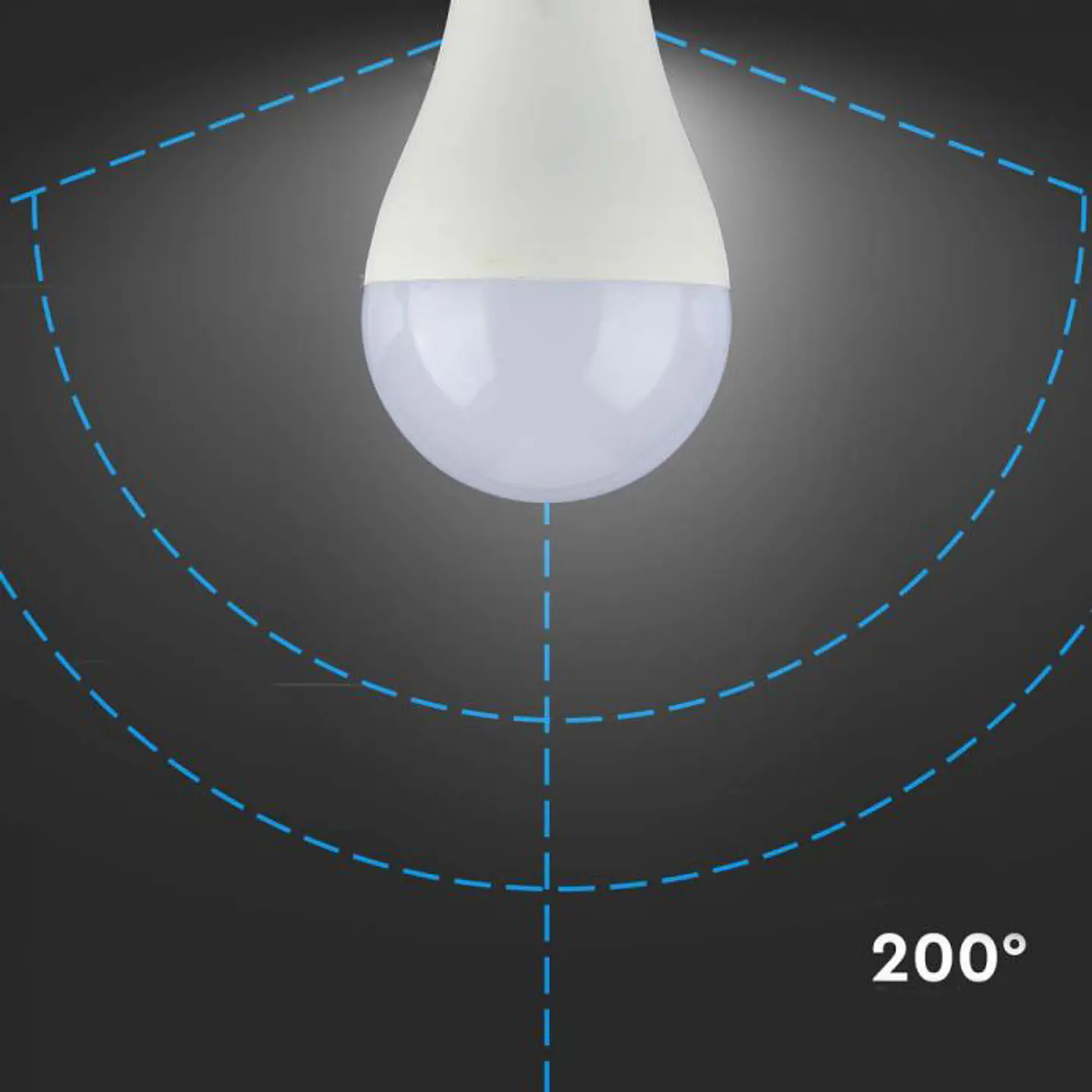 Lâmpada LED Plastic Samsung Chip 17W 3000K E27 A65 V-TAC 3