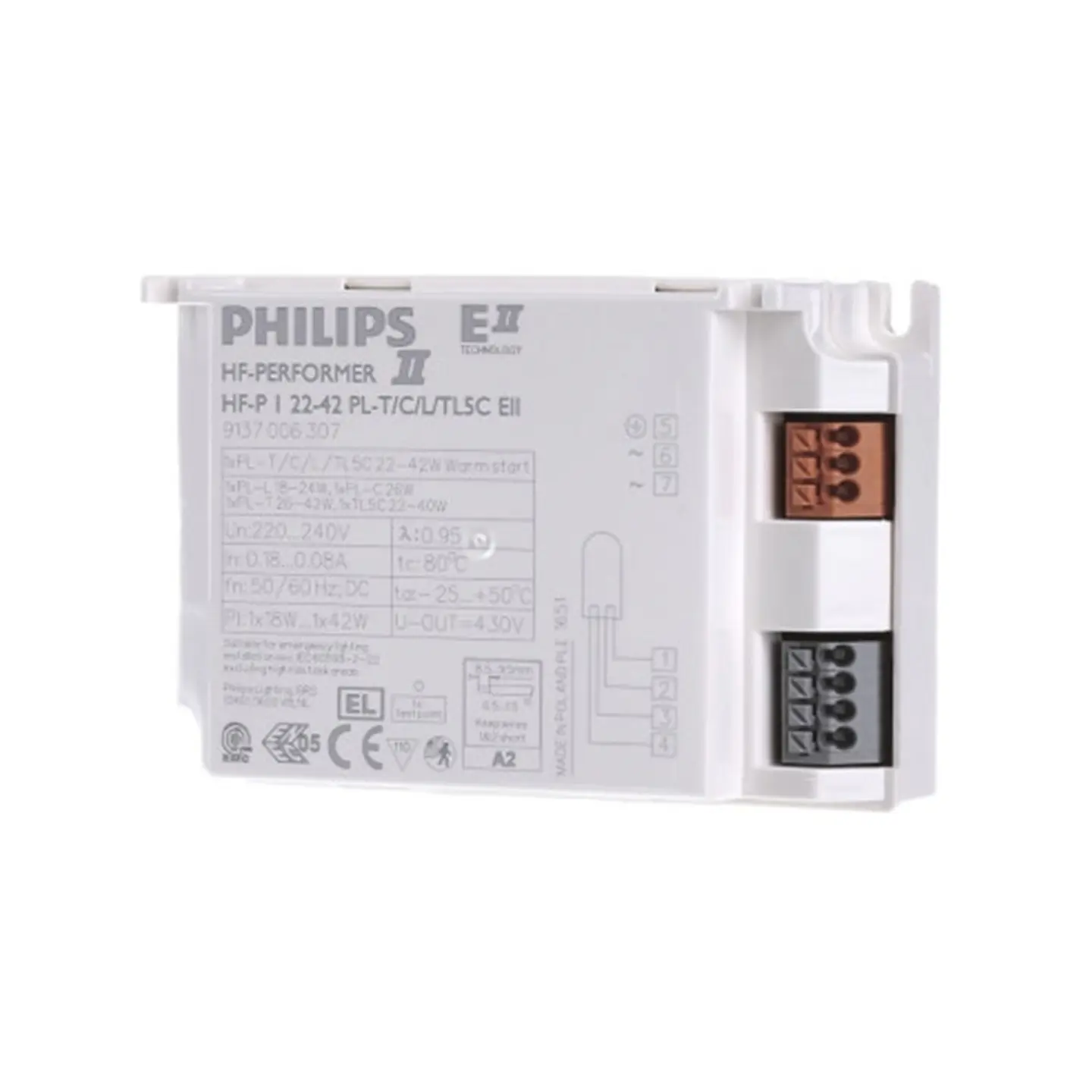 Balastro HF-P 1 22-42 PL-T/C/L/TL5C EII 220-240V Philips 1