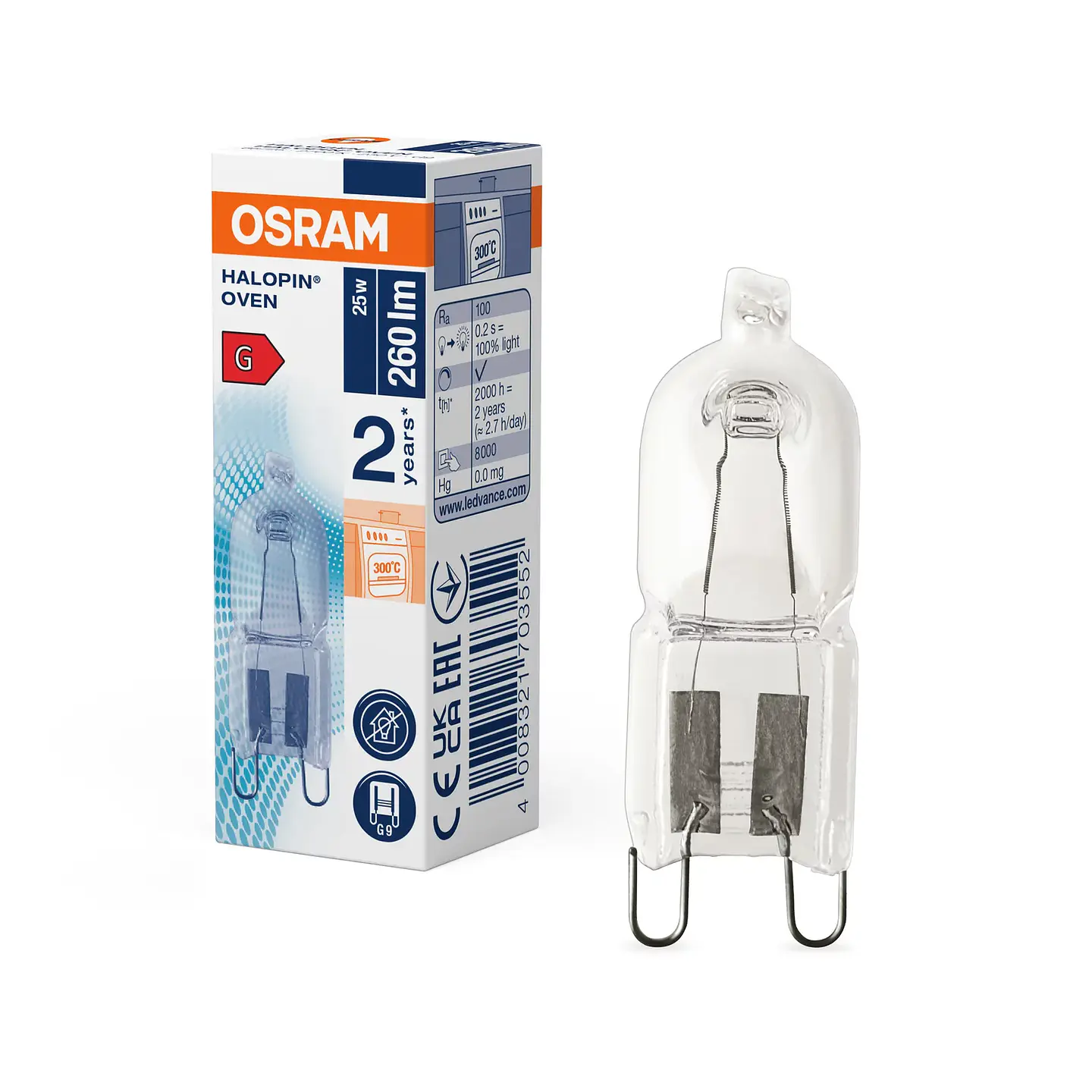 Lâmpada Halopin Forno 25W G9 Osram 2