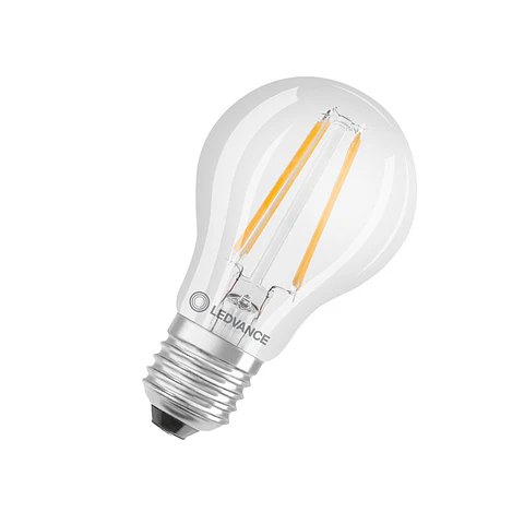 Lâmpada LED Classic A60 filament P 6.5W 827 E27 Clear Ledvance