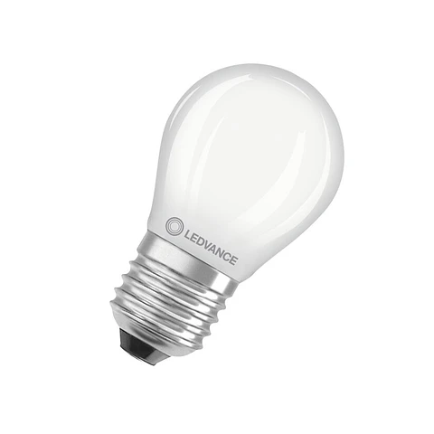 Lâmpada LED Classic P 40 Filament DIM P 4.8W 827 Frosted E27 Ledvance
