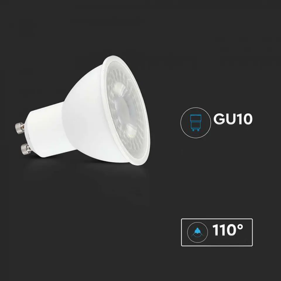 Lâmpada LED Chip Samsung 7.5W 3000K GU10 110° V-TAC 4