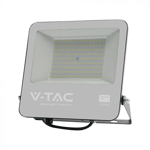 Projetor LED Chip Samsung 100W 1m cabo Corpo Preto/Vidro Cinzento V-TAC