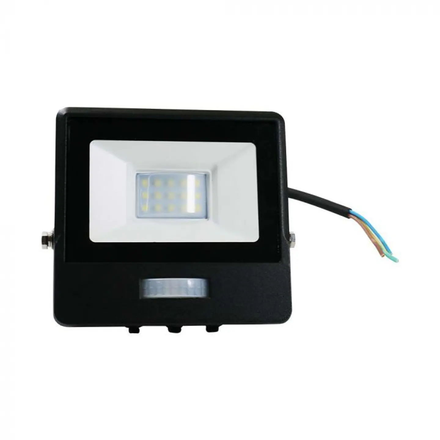 Projetor LED 10W 6500K sensor PIR, Chip Samsung, 1m cabo Corpo Preto IP65 V-TAC 2