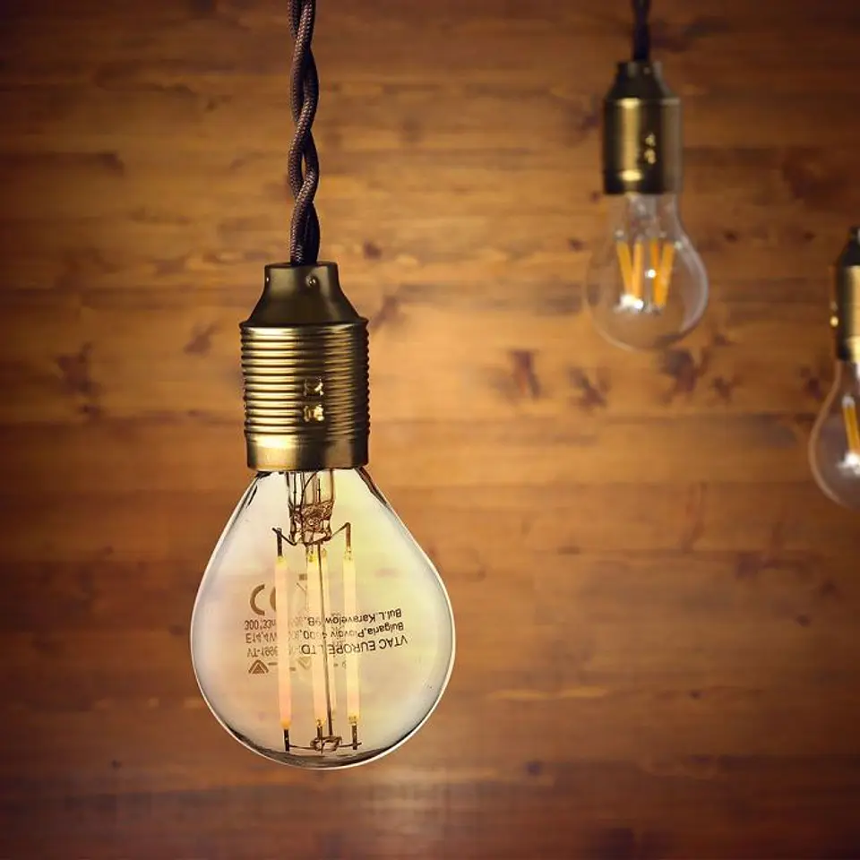 Lâmpada LED de filamento 4W 3000K E14 P45 V-TAC 4