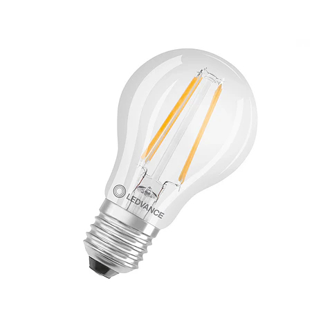 Lâmpada LED Classic A 40 Filament DIM P 4.8W 827 Clear E27 Ledvance