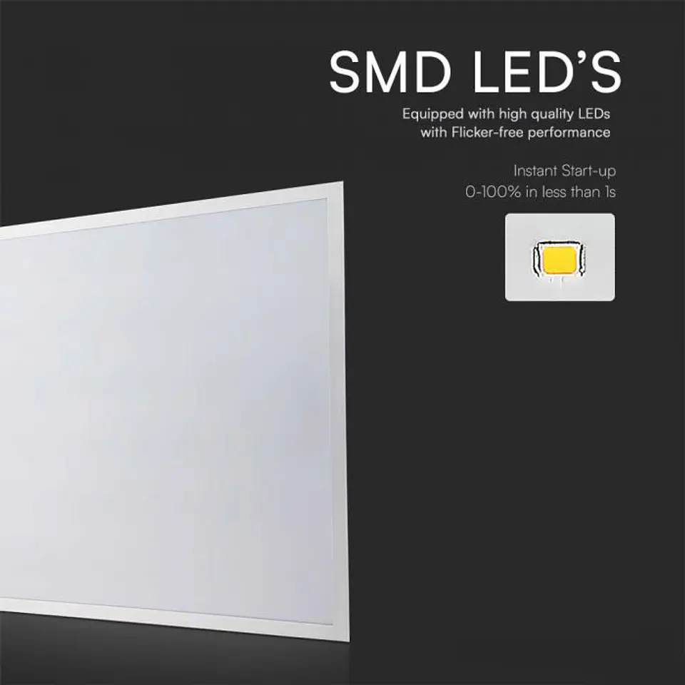 Panel Backlit LED empotrado 600X600mm 36W 4000K 120LM/W c/Chip Samsung V-TAC 3