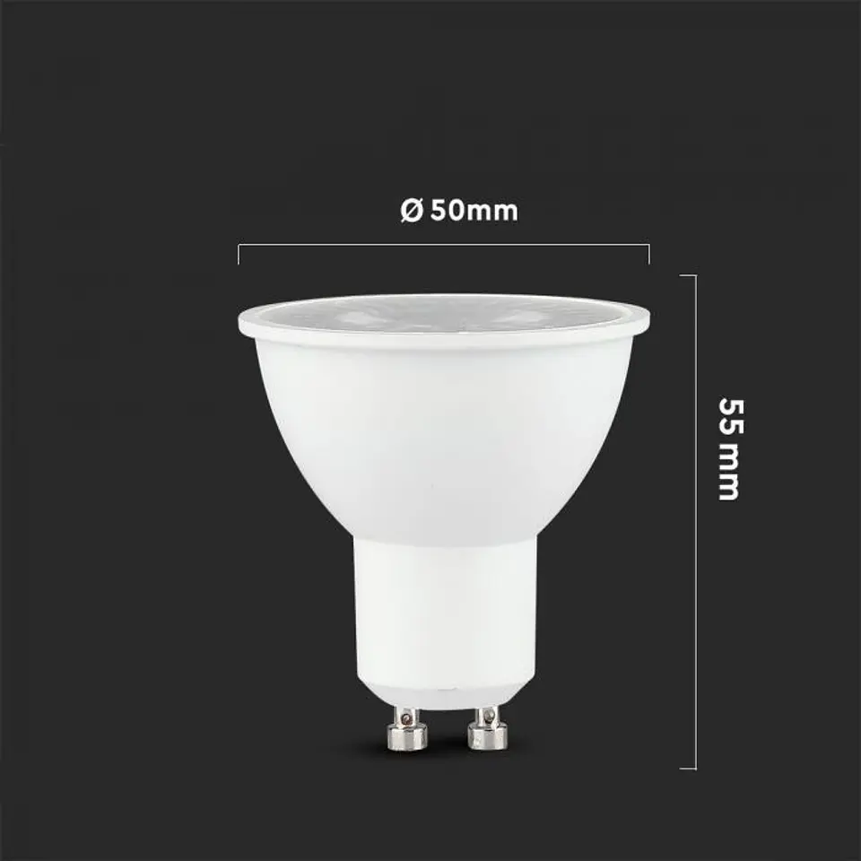 Lamp LED Plastic Spotlight Chip Samsung 7.5W 6500K GU10 38 3