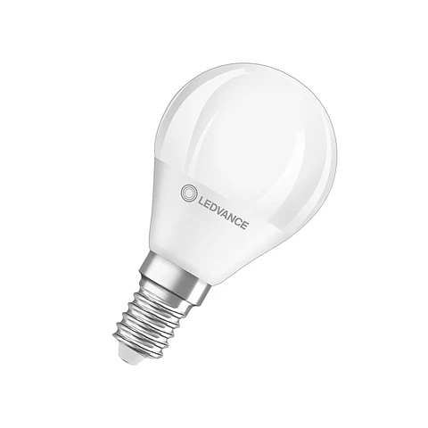 Lâmpada LED Classic P 40 DIM P 4.9W 827 E14 Frosted Ledvance