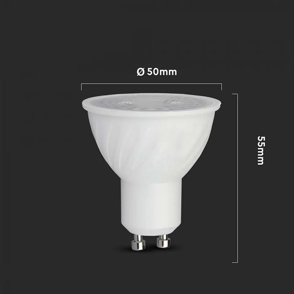 Bombilla LED 6W Chip Samsung 3000K GU10 38° DIM V-TAC 5