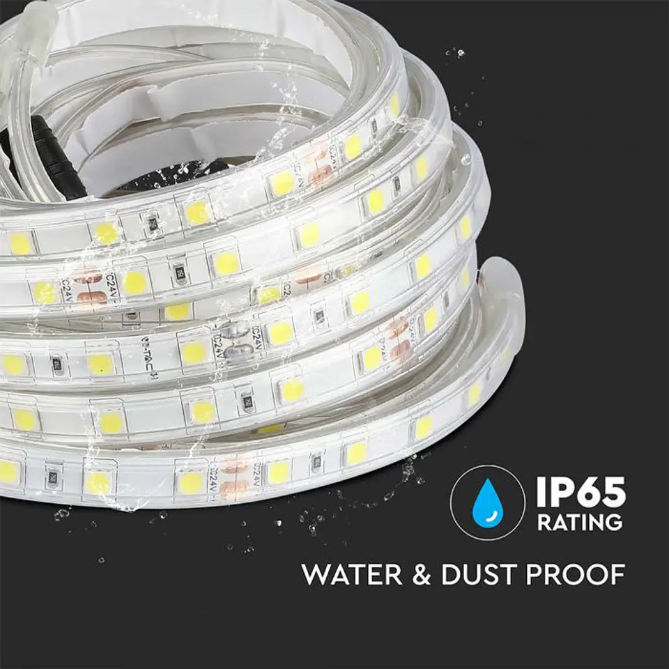 Fita LED SMD5050 10W/M 4000K 24V IP65 V-TAC 5