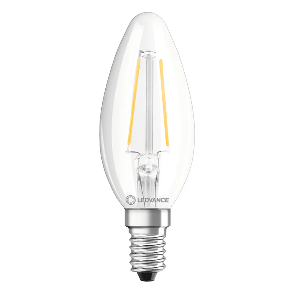 Lamp LED Classic B 25 Filament P 2.5W 827 E14 Clear Ledvance 2