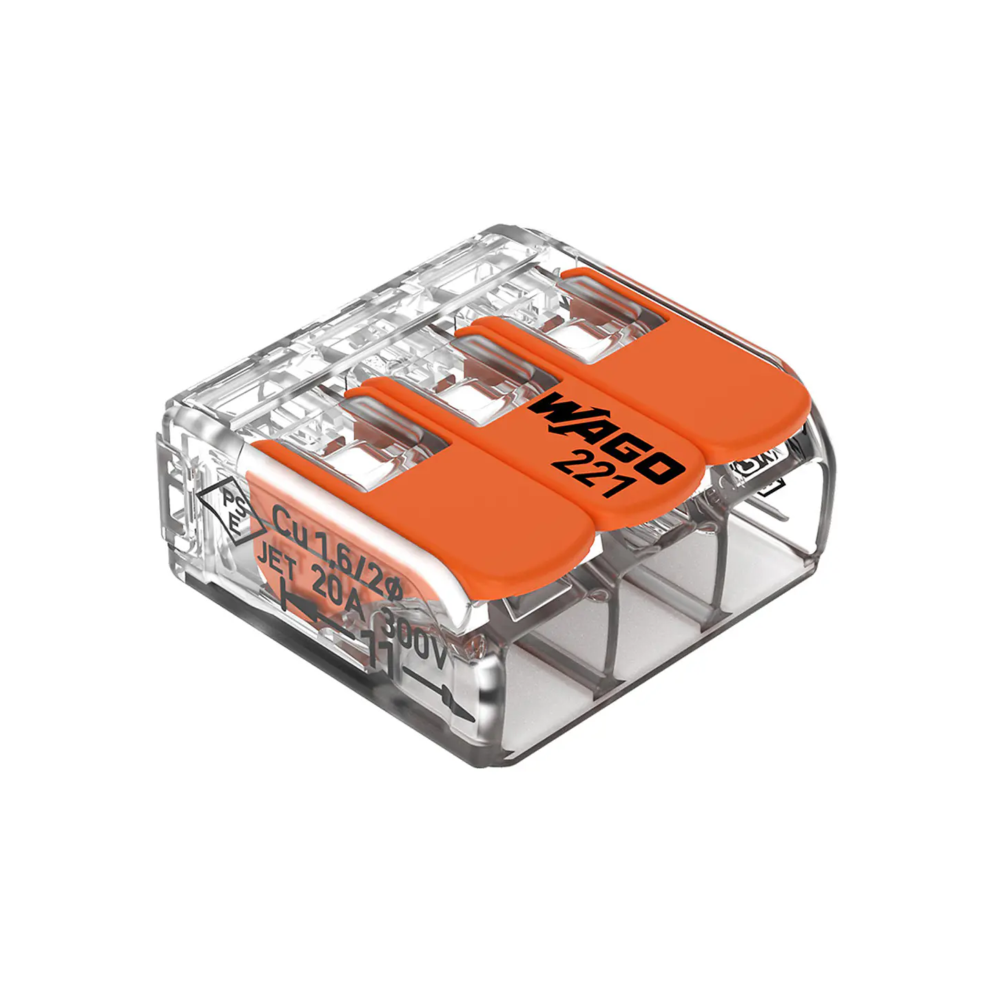 Ligador 221-413 3 ligações Wago 1