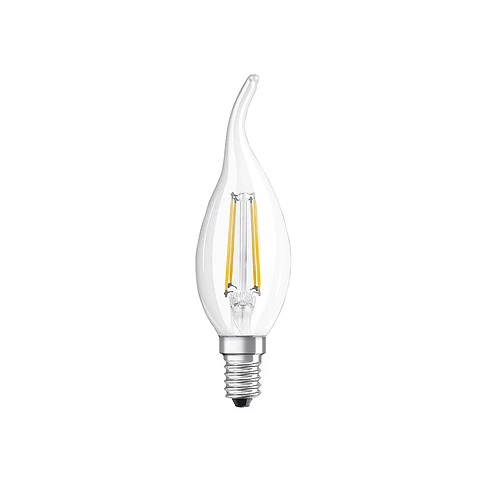 Bombilla LED Star Classic BA 40 Filament 4W 827 E14 Clear Ledvance