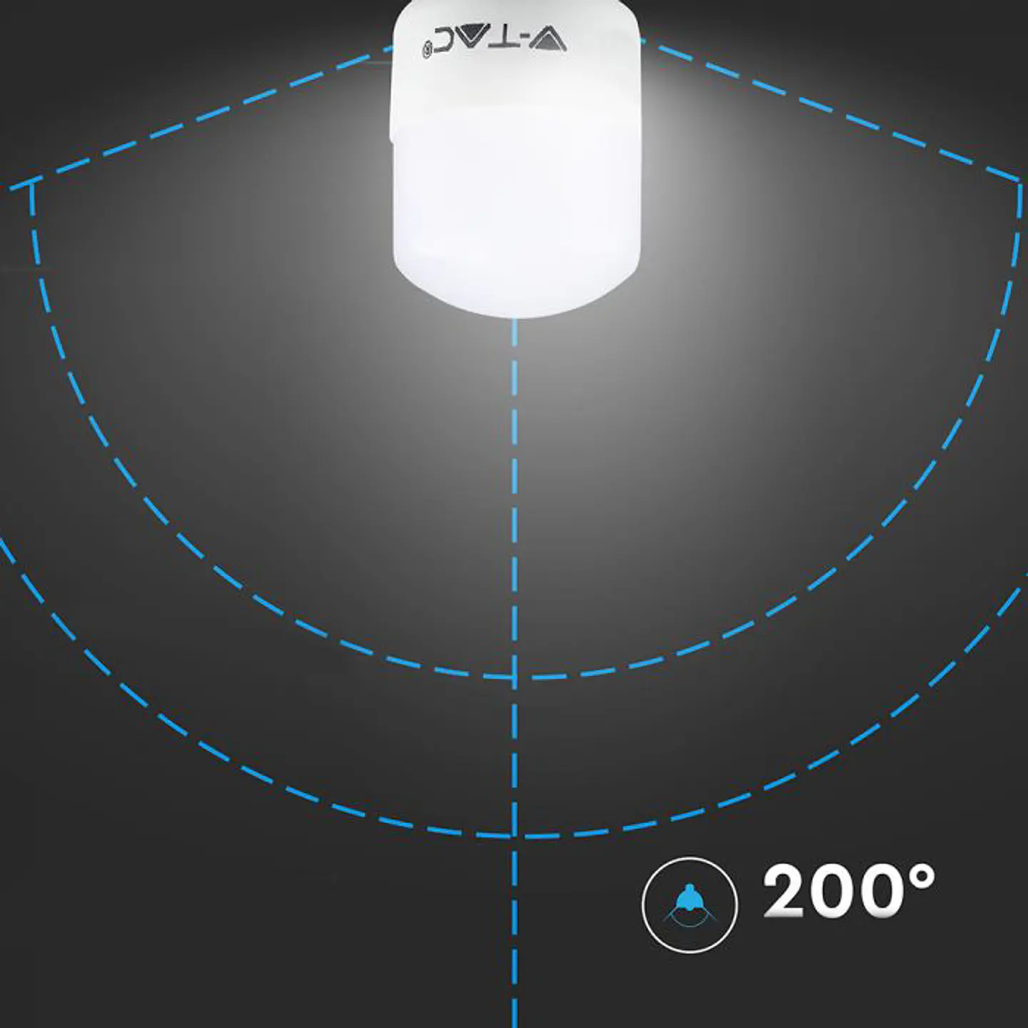 Lâmpada LED ST26 2W 3000K E14 V-TAC 4