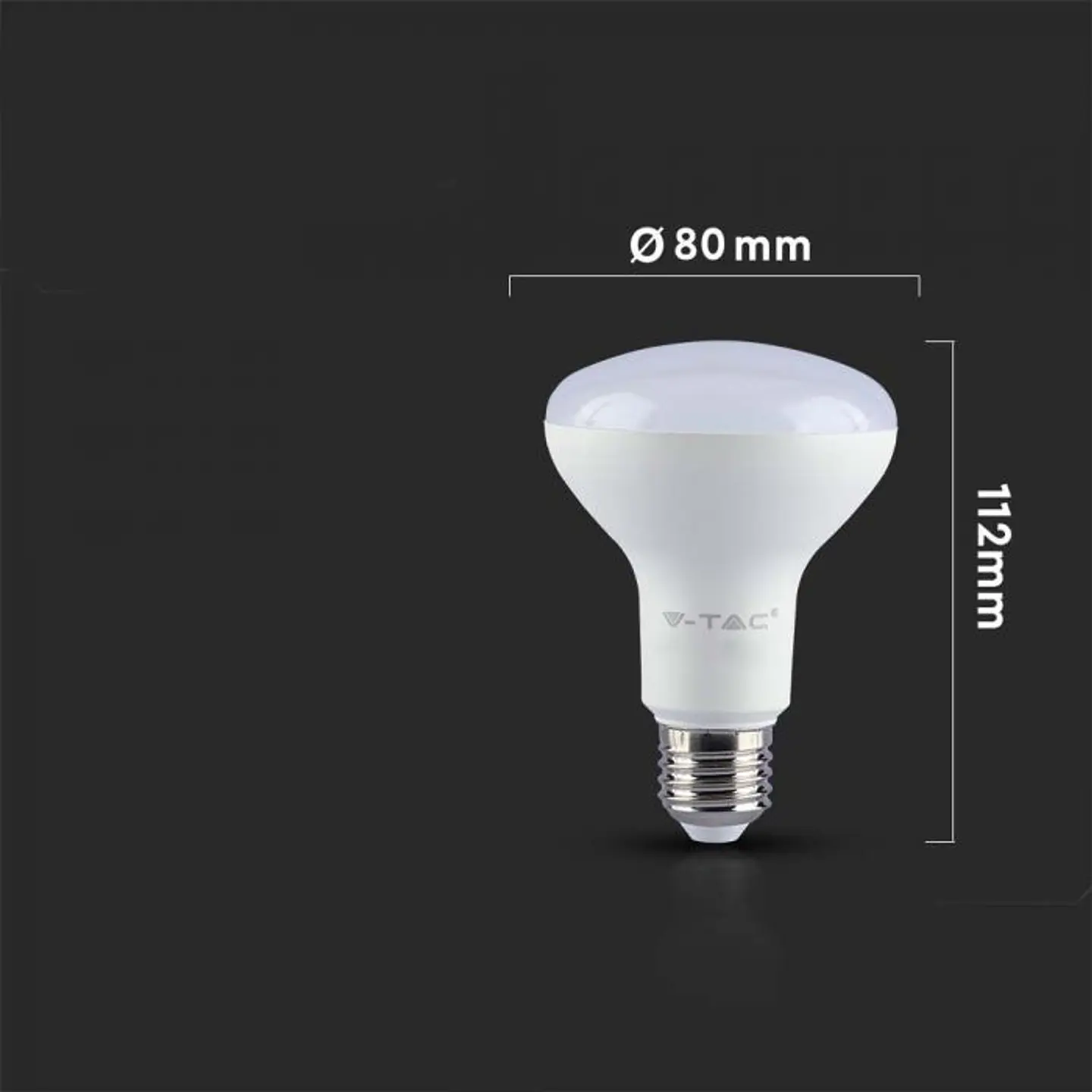 Lamp LED Chip Samsung 10W E27 R80 V-TAC 3