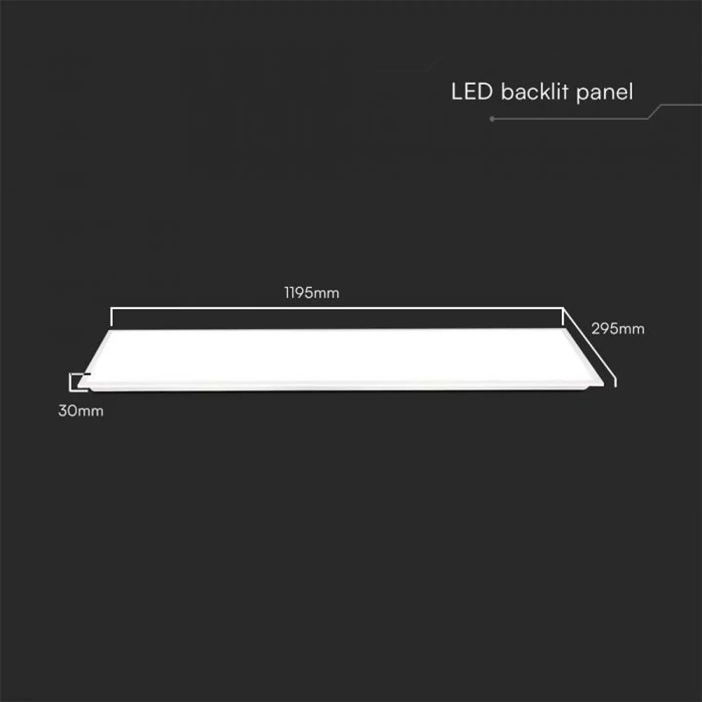Painel LED 40W 140LM/W 1200x300 mm V-TAC 2