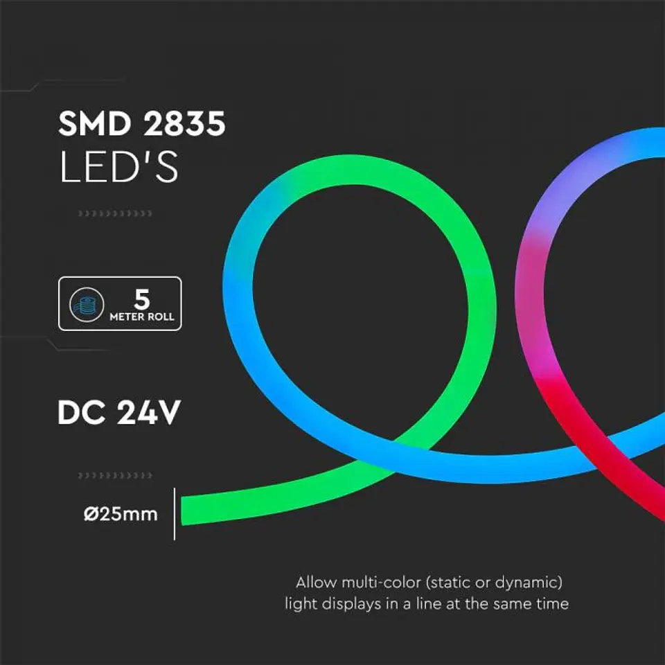 FLEX RGB Neon Hose 10W 10m V-TAC 2