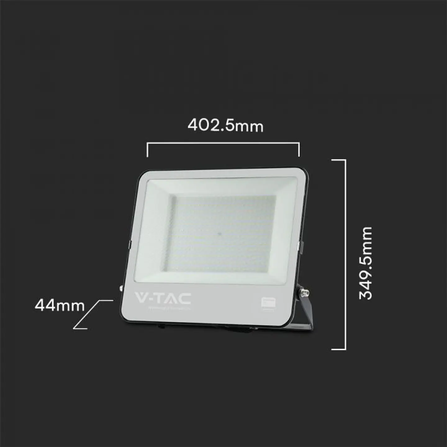 Projetor LED Chip Samsung 200W 6500K Corpo Preto/Vidro Cinzento V-TAC 2