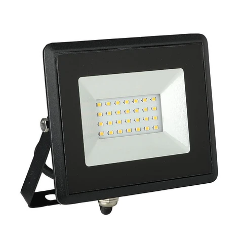 Projetor LED E-Series SMD 20W 3000K Corpo Preto V-TAC
