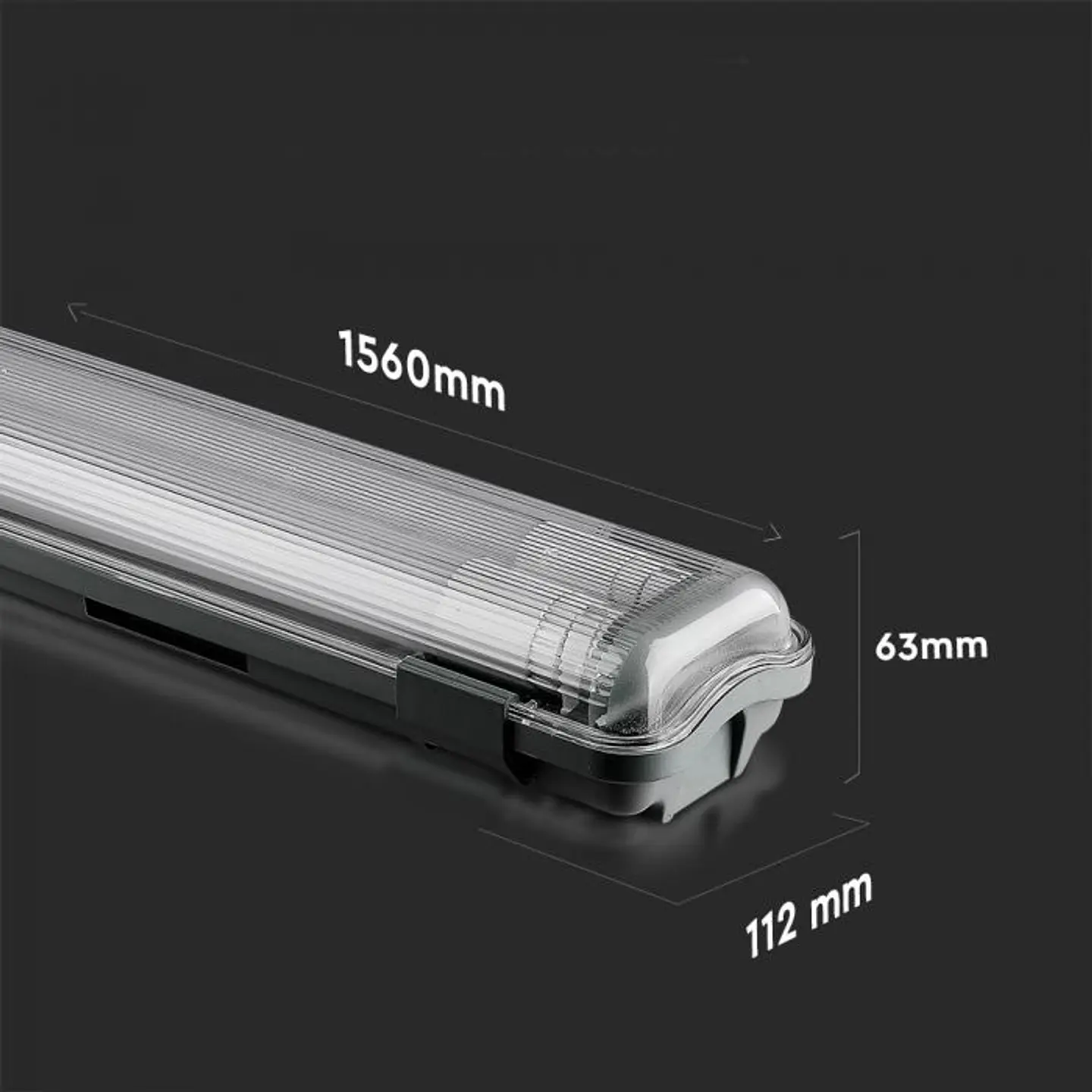 Pantalla Estanca LED 2x22W 1500mm 4000K IP65 (bombillas incluidas) V-TAC 7