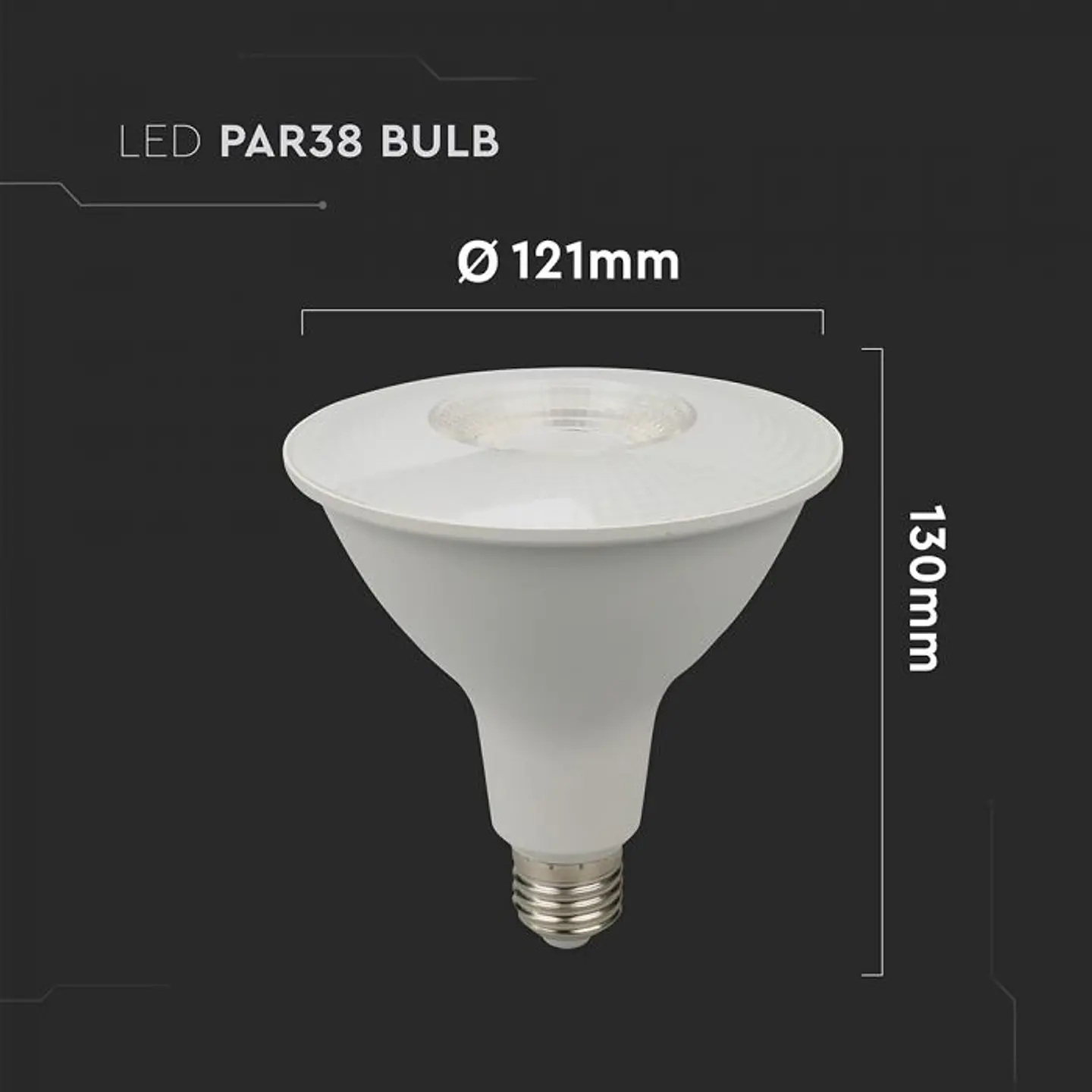 Bombilla LED 12.8W E27 PAR38 V-TAC 3