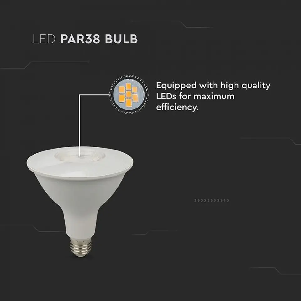 Bombilla LED 12.8W E27 PAR38 V-TAC 4