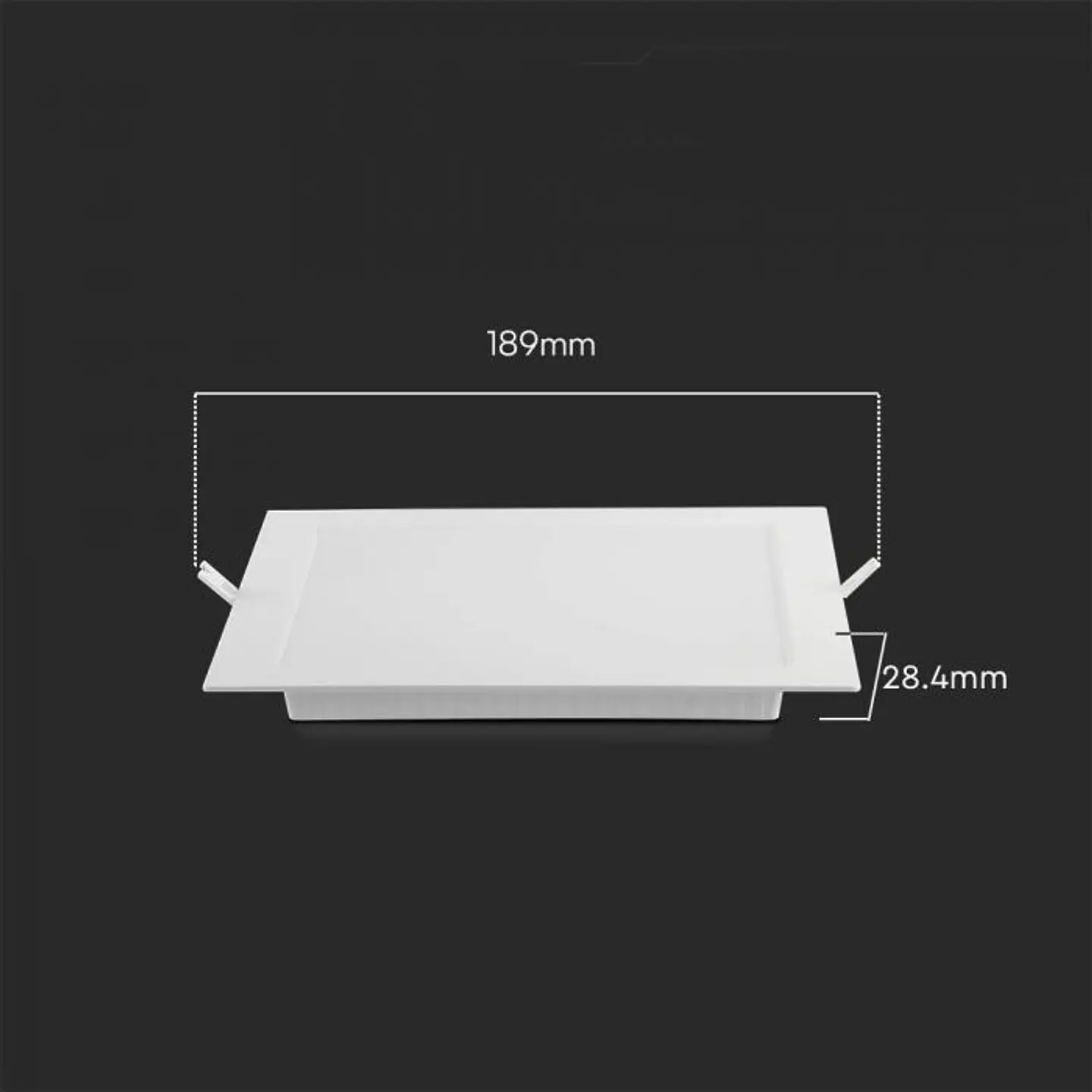 Square recessed downlight 12W with Samsung Chip V-TAC 2