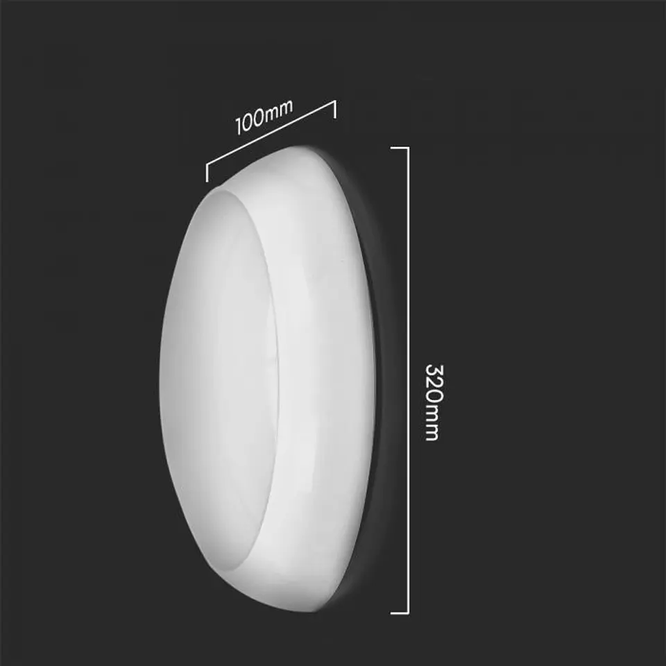 Plafone LED DOME 3IN1 8W/16W/20W sensor/emergency backup RD IP65 V-TAC 4