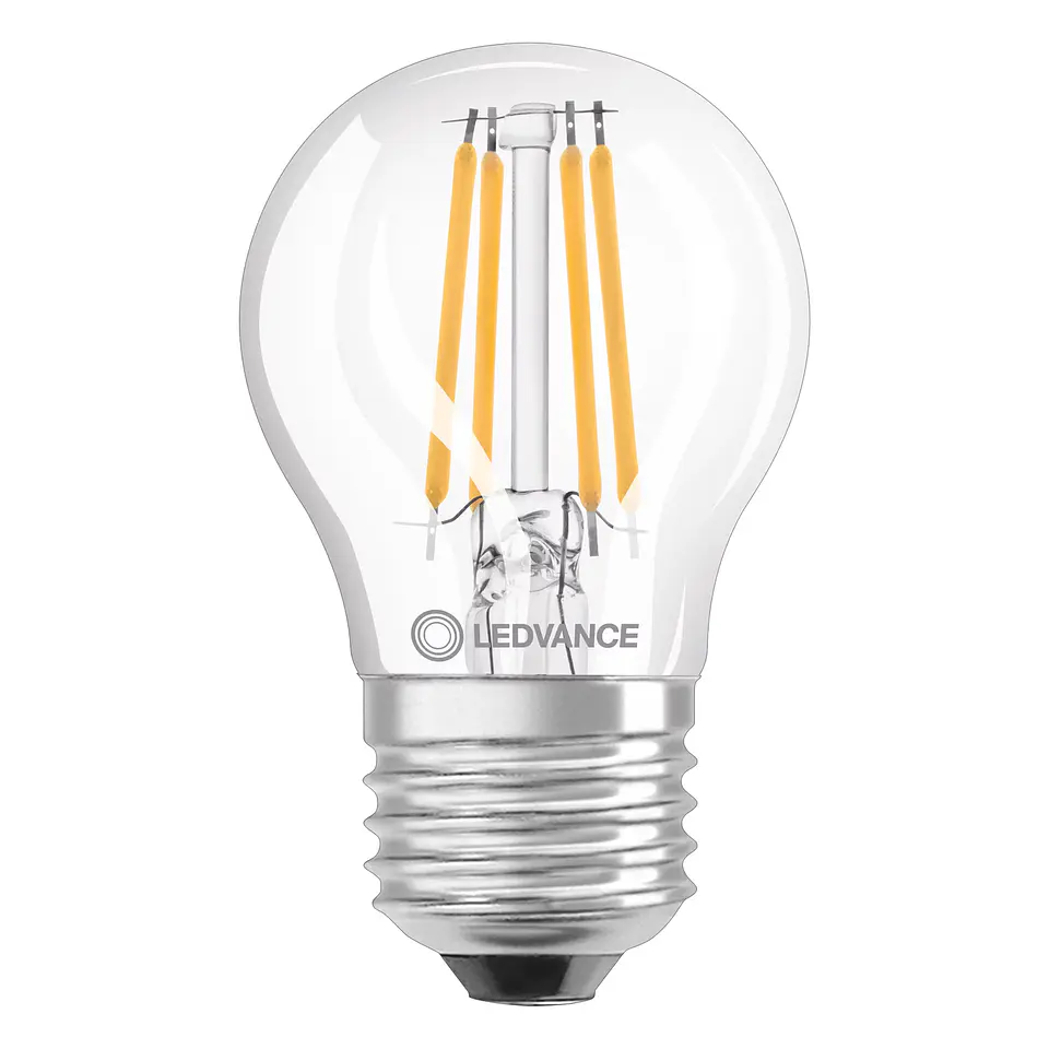 Lamp LED Classic P 40 Filament DIM CRI97 S 4.2W 927 E27 Clear Ledvance 2