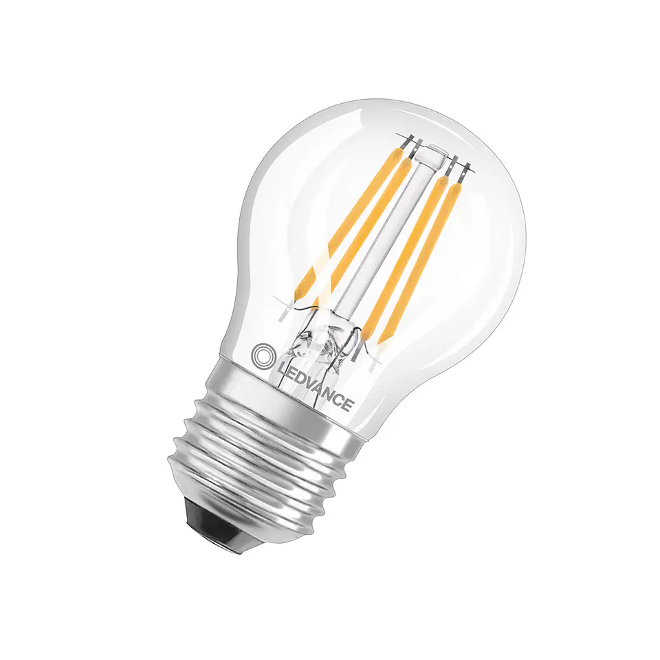 Lamp LED Classic P 40 Filament DIM CRI97 S 4.2W 927 E27 Clear Ledvance 1
