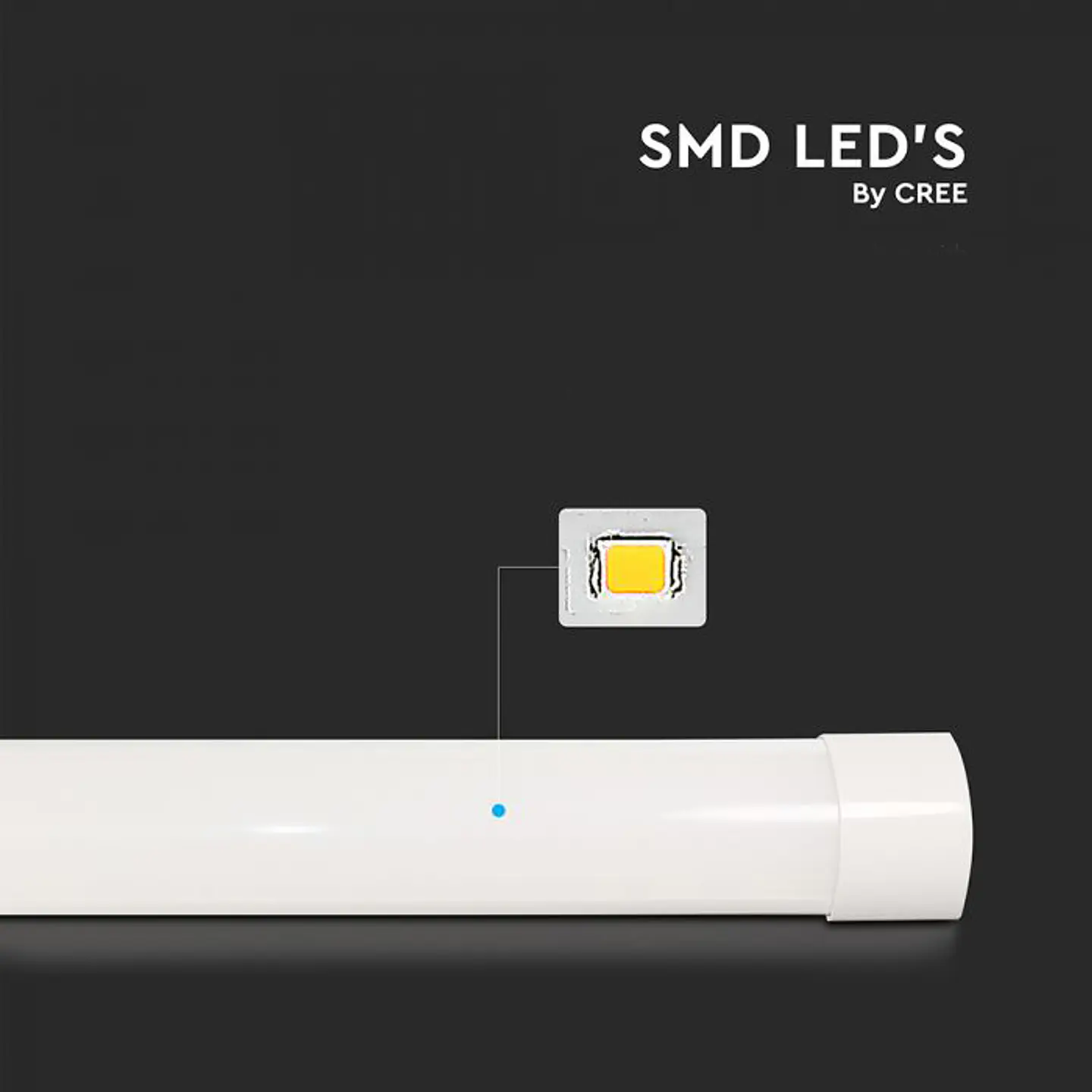 LED Prismatic Luminaire LED Chip CREE 20W 6500K 600mm V-TAC 4
