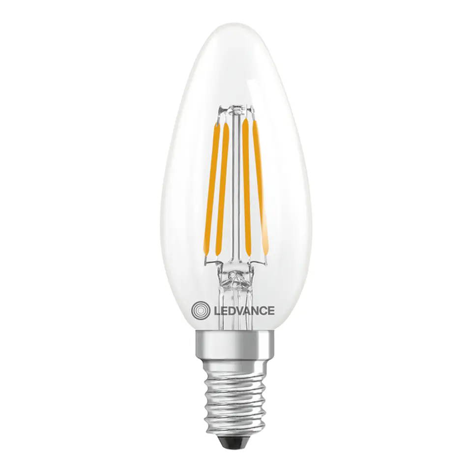 Lâmpada LED Classic B 40 Filament DIM P 3.4W 827 E14 Clear Ledvance 2