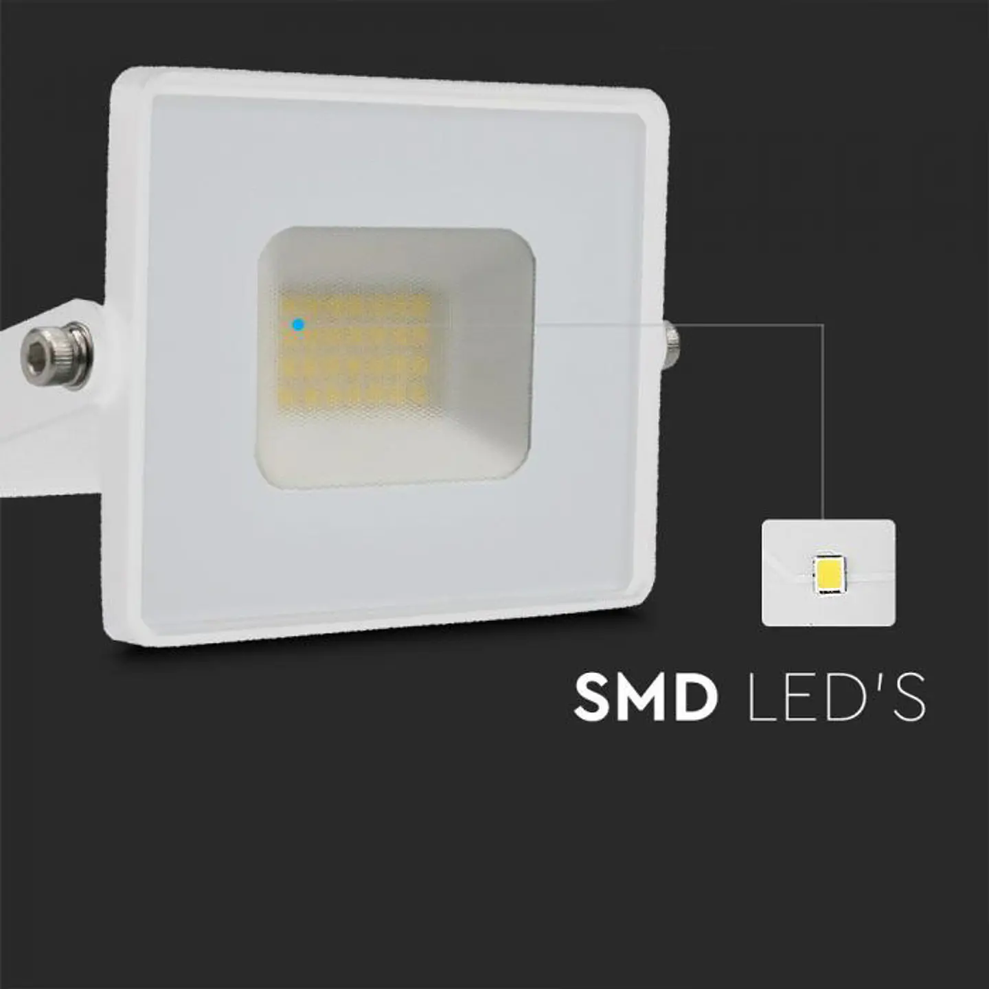 Proyector LED SMD 20W 6400K Cuerpo Blanco V-TAC 3