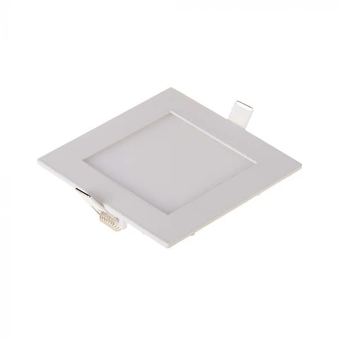 Downlight LED quadrado de encastrar 6W 6400K V-TAC