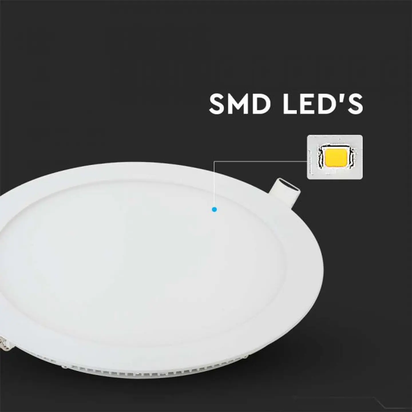 Downlight LED empotrable redondo SMD 22W 4000K V-TAC 4