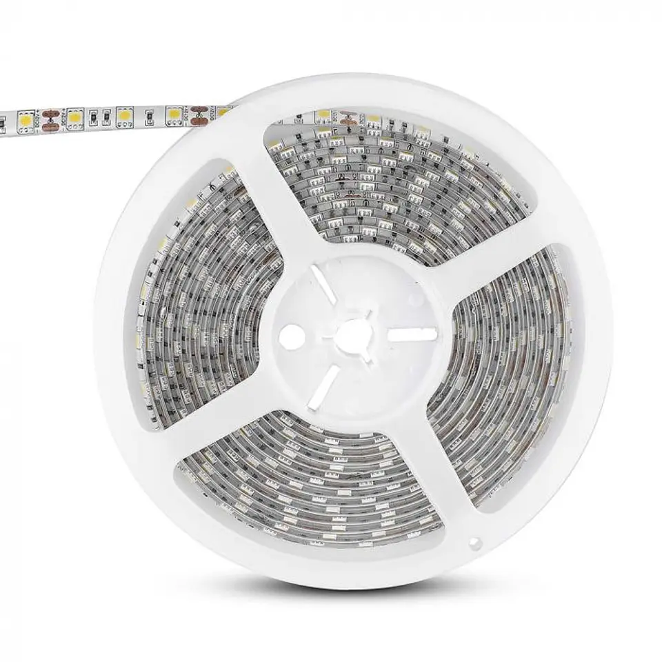 LED Strip SMD 5050- 60 9.6W 3000K 12V IP65 V-TAC 1