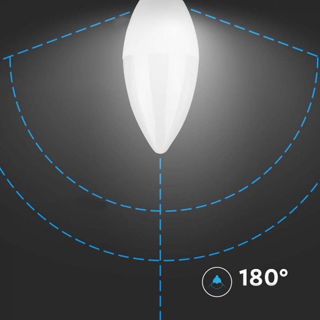 Lâmpada LED vela 6.5W 4000K E14 V-TAC 5