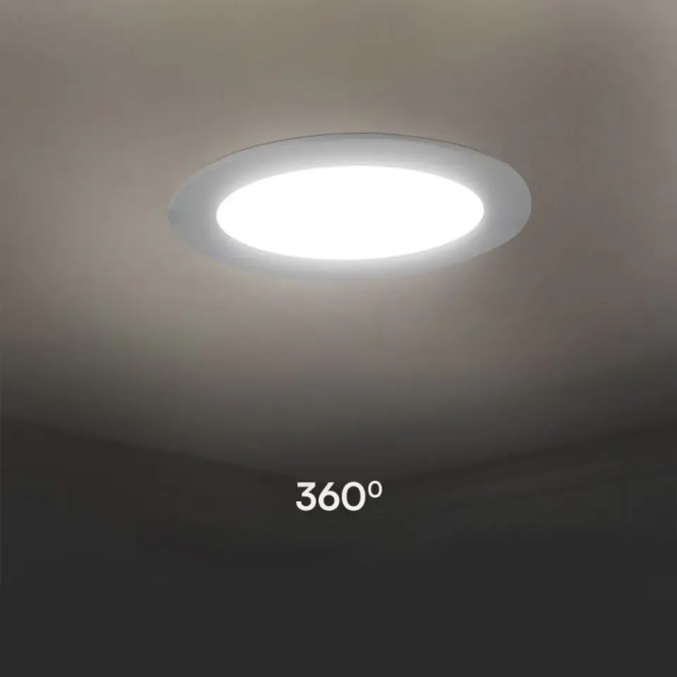 Downlight de encastrar redondo 24W Chip Samsung 300mm V-TAC 4