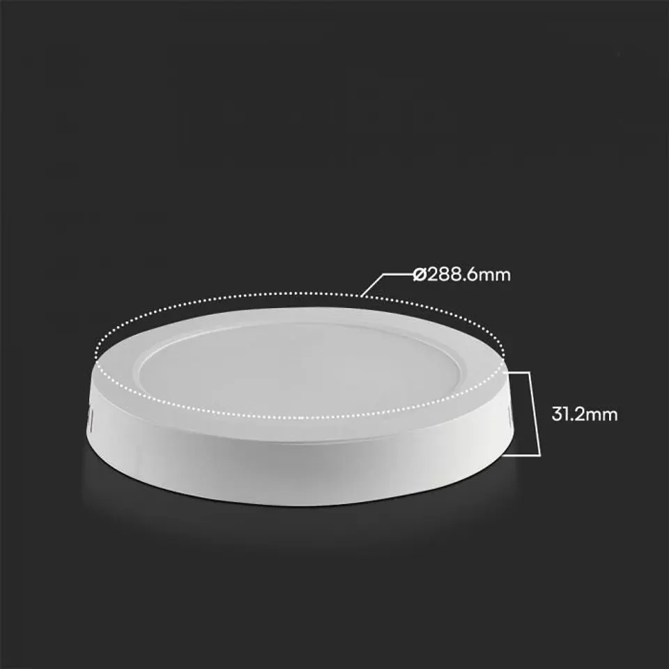 Downlight saliente redondo 24W Chip Samsung 4000K 288mm V-TAC 2